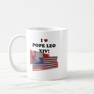 Ik hou van paus Leo XIV versie II Koffiemok
