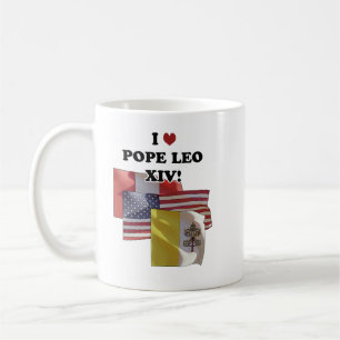 Ik hou van paus Leo XIV! (Versie II) Koffiemok