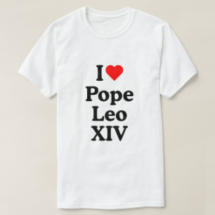 Ik hou van paus Leo XVI T-shirt