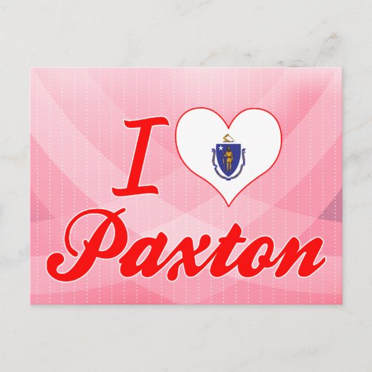 Ik hou van Paxton, Massachusetts Briefkaart (Voorkant)