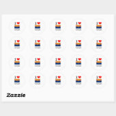 Ik hou van PAYSON Arizona Ronde Sticker (Vel)