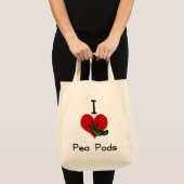 Ik hou van pea peul tote bag (Voorkant (product))