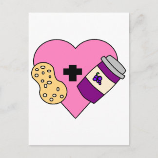 Ik hou van Peanut Butter en Jelly Briefkaart
