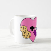 Ik hou van Peanut Butter en Jelly Koffiemok (Voorkant links)