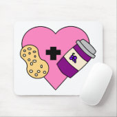 Ik hou van Peanut Butter en Jelly Muismat (Met muis)