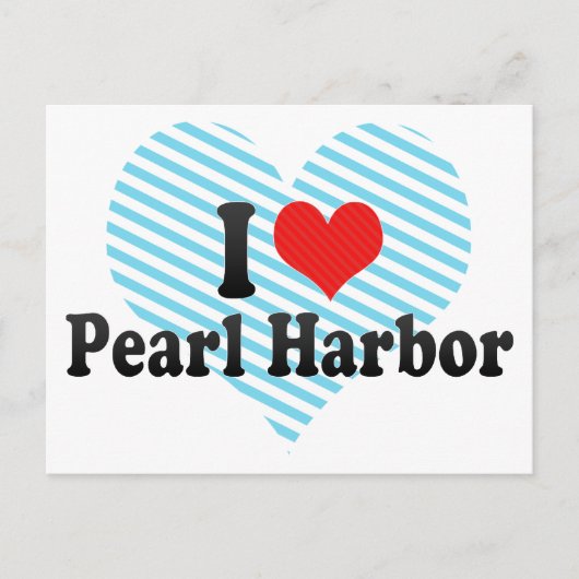 Ik hou van Pearl Harbour Briefkaart (Voorkant)