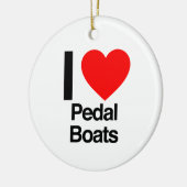 ik hou van pedaalboten keramisch ornament (Links)