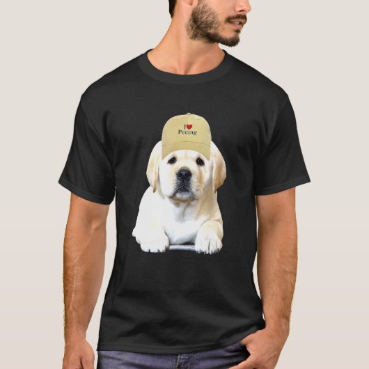 Ik hou van peeinglove peing Hati Love Dog for Dog T-shirt (Voorkant)
