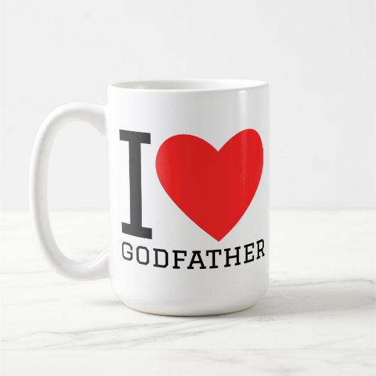Ik hou van peetoom koffiemok (Links)