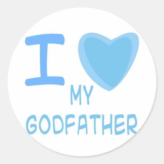 Ik hou van peetoom ronde sticker (Voorkant)