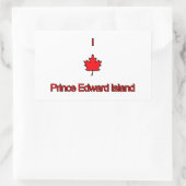 Ik hou van PEI Prince Edward Island Rechthoekige Sticker (Tas)