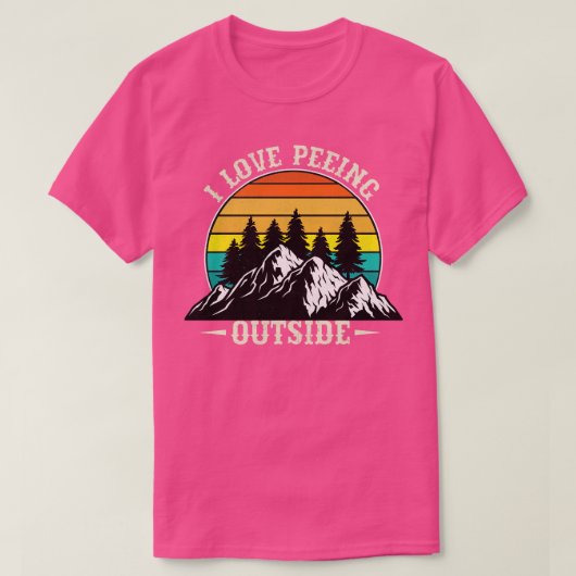 Ik hou van Peing buiten T-shirt (Design voorkant)