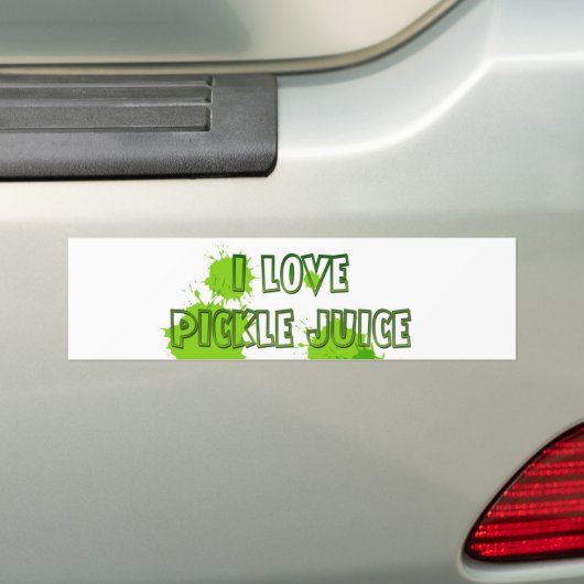 Ik hou van pekelsap-bumpersticker bumpersticker (Op auto)