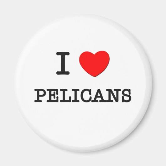 Ik hou van PELICANS Magneet (Voorkant)