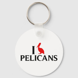 Ik hou van Pelicans Sleutelhanger
