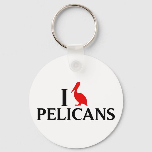 Ik hou van Pelicans Sleutelhanger (Voorkant)