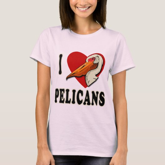 Ik hou van Pelikanen T-shirts, Kinder kleding T-shirt (Voorkant)