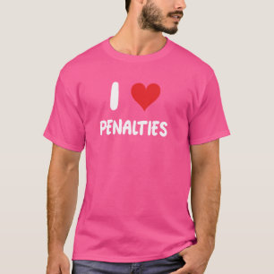 Ik hou van penalty's - Heart Hockey Player Sport G T-shirt