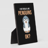 Ik hou van Penguin Fotoplaat (Zijkant)