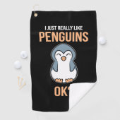 Ik hou van Penguin Golfhanddoek (Insitu)