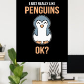 Ik hou van Penguin Poster (Thuiskantoor)