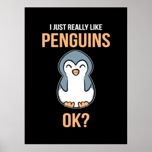 Ik hou van Penguin Poster
