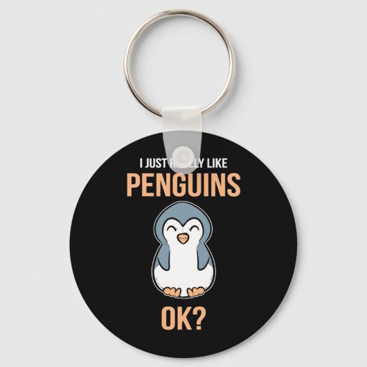 Ik hou van Penguin Sleutelhanger (Voorkant)