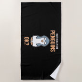 Ik hou van Penguin Strandlaken (Voorkant)