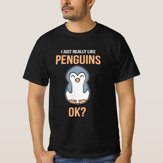 Ik hou van Penguin T-shirt (Voorkant)