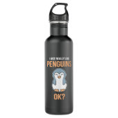 Ik hou van Penguin Waterfles (Voorkant)