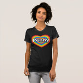 Ik hou van Penny. Ik hou van je Penny. Hart T-shirt (Voorkant volledig)