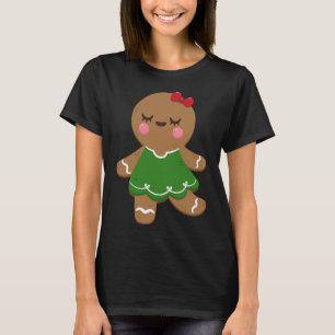 Ik hou van peperkoek koekjes meisjes Kerstmis ' Ho T-shirt