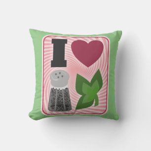 Ik hou van Peppermint Visual Icons Kerstbeker Kussen