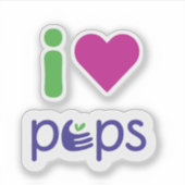 Ik hou van PEPS sticker (Voorkant)