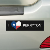 IK HOU VAN PERRYTON! BUMPERSTICKER (Op auto)