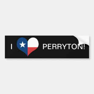 IK HOU VAN PERRYTON! BUMPERSTICKER