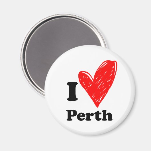 Ik hou van Perth Magnet (Voorkant / Achterkant)