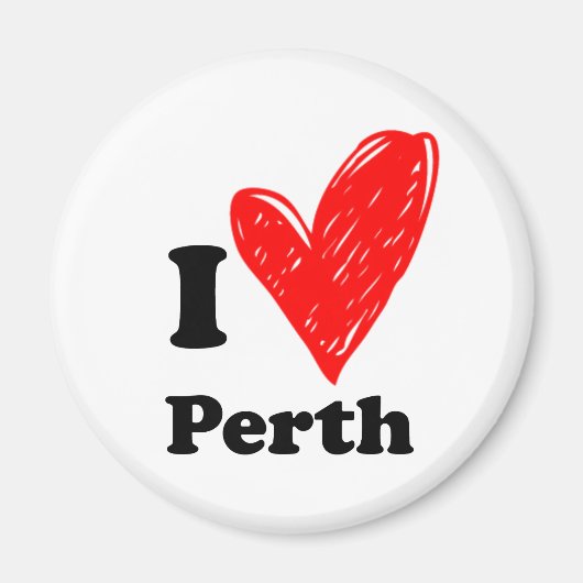 Ik hou van Perth Magnet (Voorkant)