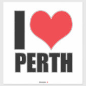 Ik hou van Perth Sticker (Vel)