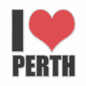 Ik hou van Perth Sticker (Voorkant)