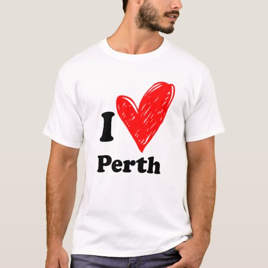 Ik hou van Perth T-shirt (Voorkant)