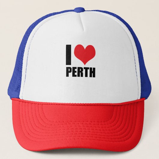 Ik hou van Perth Trucker Pet (Voorkant)