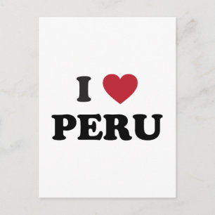 Ik hou van Peru Briefkaart