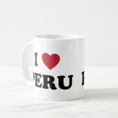 Ik hou van Peru Koffiemok (Voorkant links)
