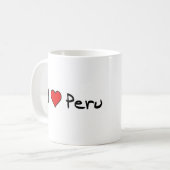 Ik hou van Peru Koffiemok (Voorkant links)