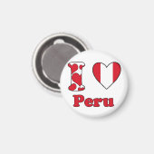 Ik hou van Peru Magneet (Voorkant / Achterkant)