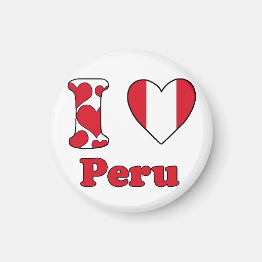 Ik hou van Peru Magneet (Voorkant)