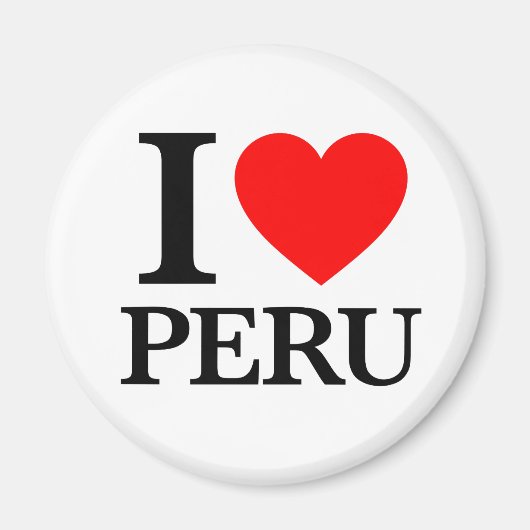 Ik hou van Peru Magneet (Voorkant)