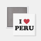 Ik hou van Peru Magneet (Voorkant / Achterkant)