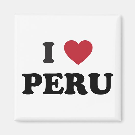 Ik hou van Peru Magneet (Voorkant)